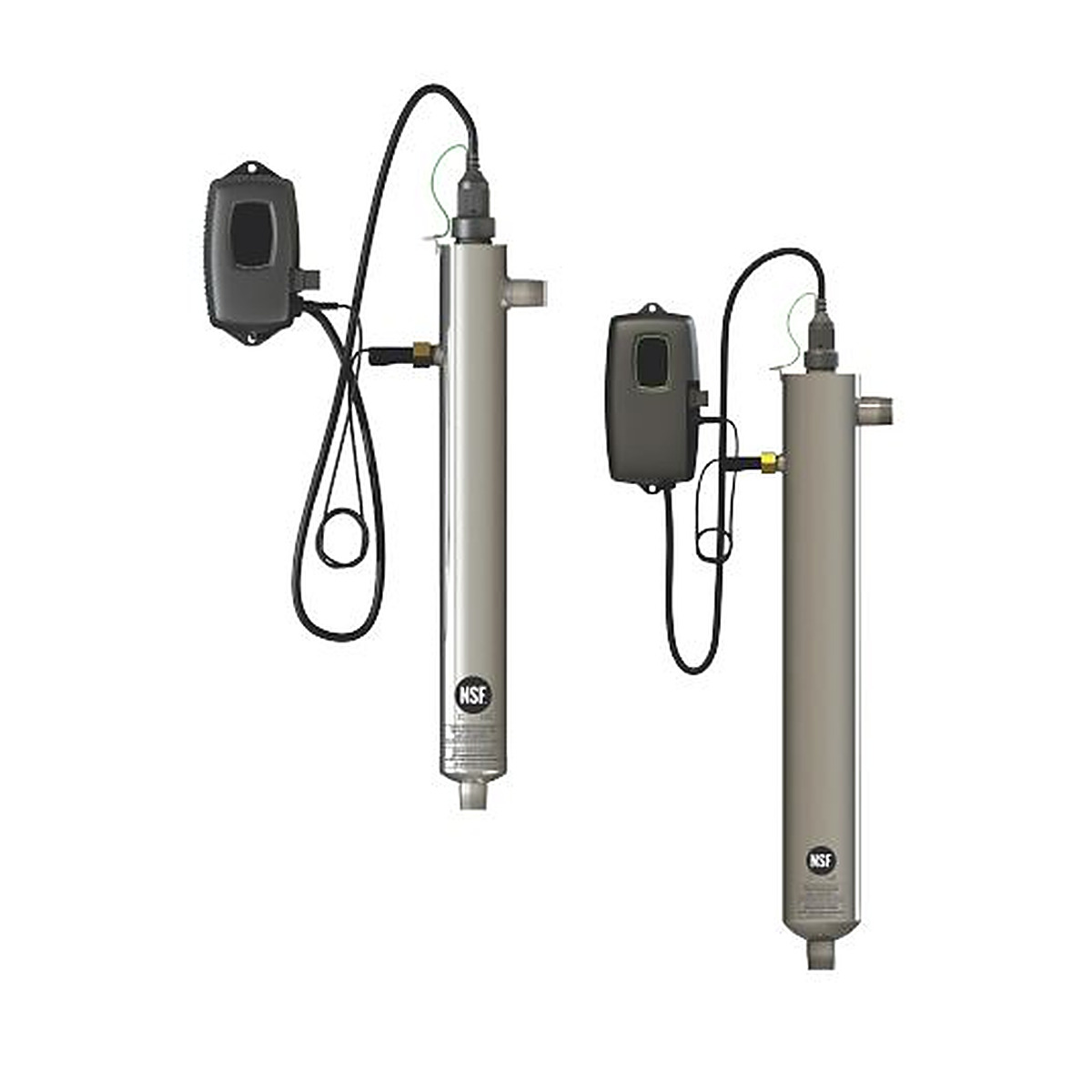 Stainless steel ultraviolet water disinfection reactor with colour screen controller